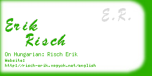 erik risch business card